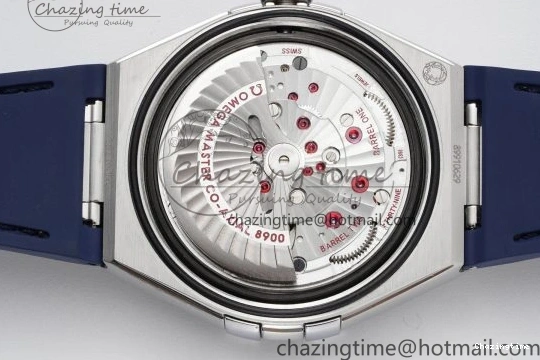 0114 Constellation Blue Ceramic SS 8F 1:1 Best Edition Blue Dial on Blue Gummy Strap A TravelReady 7800